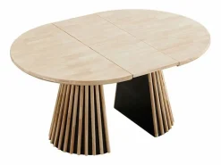 Mesa de comedor Grove redonda extensible nordish 76x120-160-200x120 cm^ADEC Online