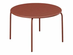 Mesa de comedor jardín metal mesa y 6 sillas apilables - MIRMANDE de^MYLIA Online