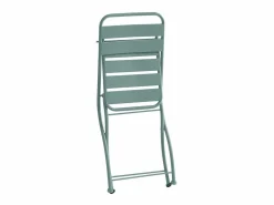 Mesa de comedor jardín plegable de metal - mesa de 60 cm y 2 sillas plegables -^MYLIA