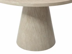 Vente-unique Mesa de comedor para 4 personas en MDF - Efecto travertino topo - LARIOZA de Pascal Morabito Beige Hot
