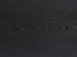 Vente-unique Mesa de comedor para 8 personas, chapa de roble y metal - - LINIOMA Negro Clearance