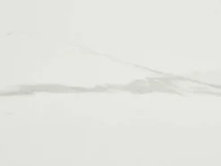 Vente-unique Mesa De Comedor|Mesa de comedor para 4 personas en cerámica y chapado - Efecto mármol blanco y natural - ANTALIZA