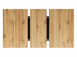 Mesa de comedor rectangular - Mesa de comedor con espacio de almacenamiento y tablero de madera - retráctil - para cocina y sala de estar^ Outlet