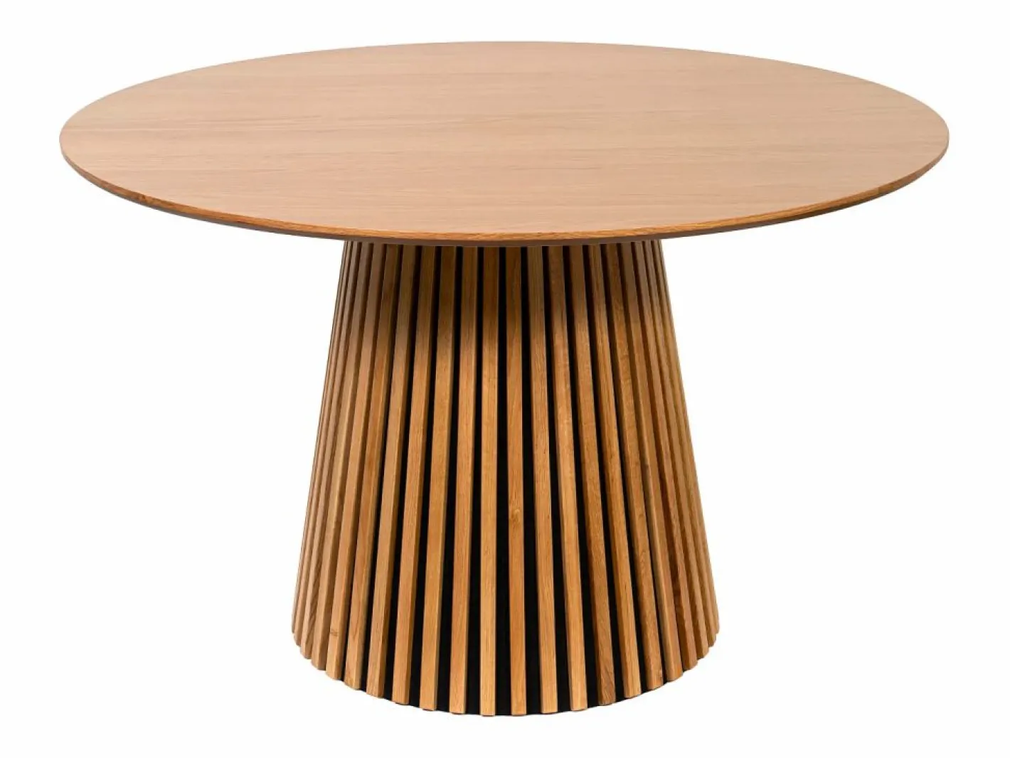 Mesa de comedor redonda para 4 personas de roble - Natural - CARMIZA^Vente-unique Hot