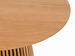 Mesa de comedor redonda para 4 personas de roble - Natural - CARMIZA^Vente-unique Hot