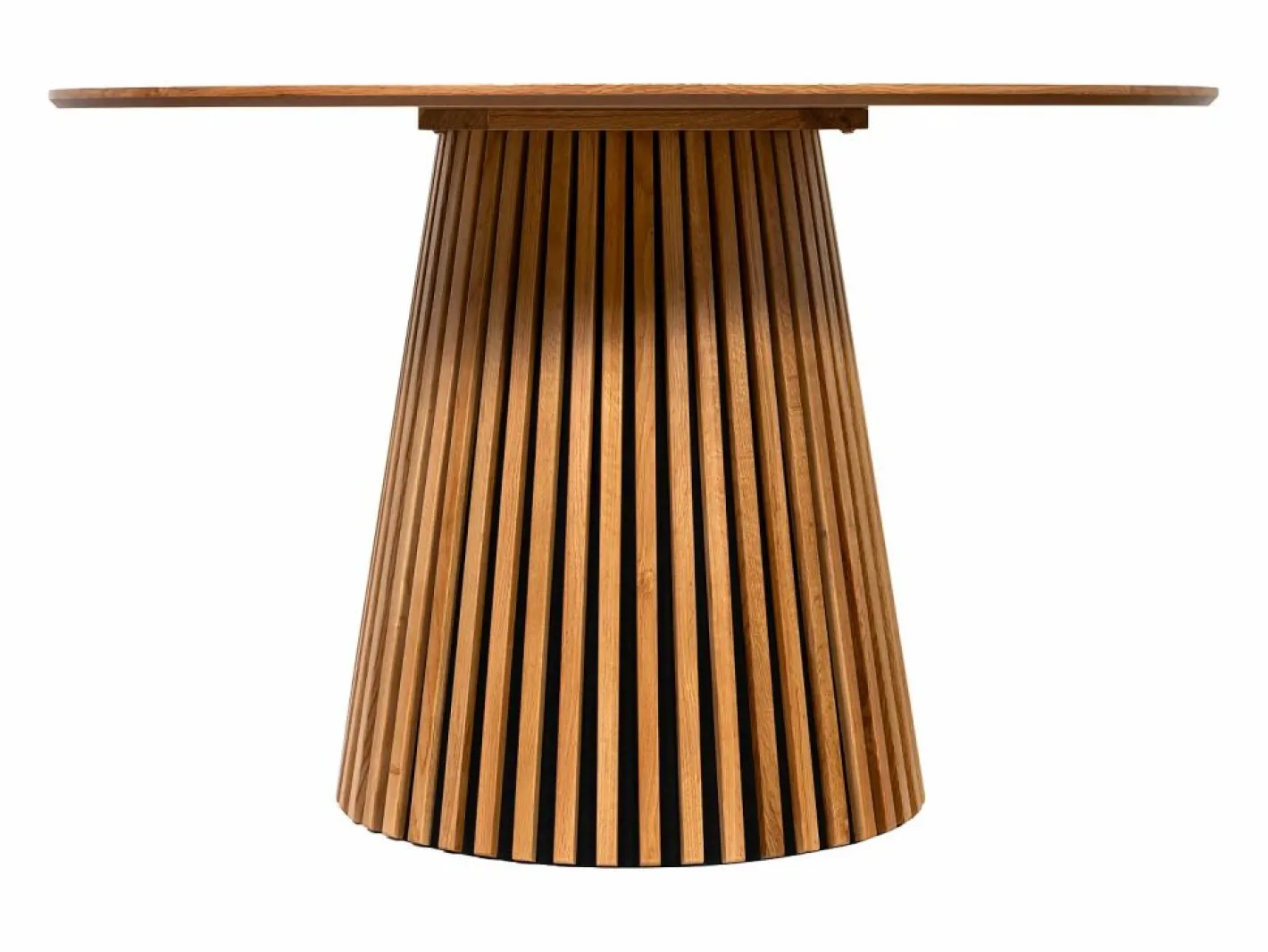 Mesa de comedor redonda para 4 personas de roble - Natural - CARMIZA^Vente-unique Hot