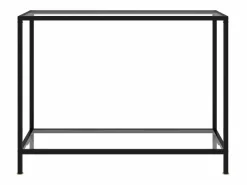 Clicnbuy Mesa de consola vidrio templado 100x35x75 cm Transparente New