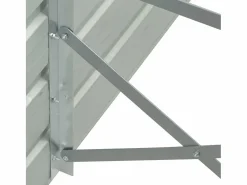Clicnbuy Jardinera|Mesa de cultivo de acero galvanizado marrón 100x100x77 cm