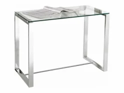 Basic Escritorio Tradicional|Mesa de escritorio Benetto patas cromadas 75x100x50 cm Adec