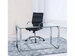 Basic Escritorio Tradicional|Mesa de escritorio Benetto patas cromadas 75x100x50 cm Adec