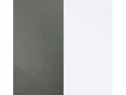 duehome Mesa de escritorio con estantería en blanco artik y antracita 120x50 cm Cosmic Blanco Artik (Blanco Mate) - Antracita Gris Sale