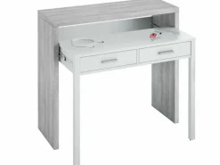 Loungitude Mesa de escritorio extensible Tyrion Blanco Online