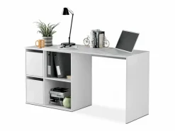 Mesa de escritorio multiposición Spacio Blanco Artik (Blanco Mate)^duehome Online