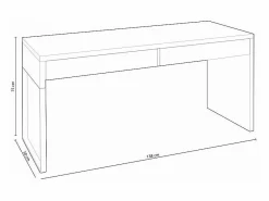 Mesa de escritorio reversible Bianca^Loungitude Best