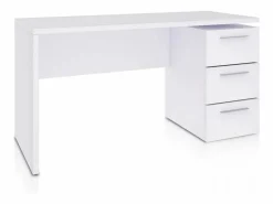 duehome Mesa de escritorio Sasha Blanco Artik (Blanco Mate) Gris Online