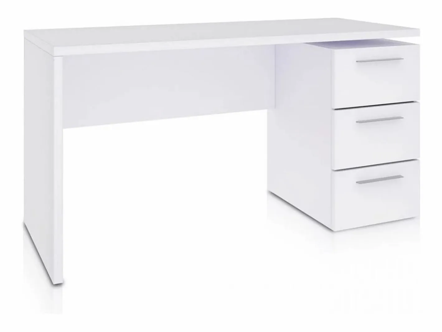 duehome Mesa de escritorio Sasha Blanco Artik (Blanco Mate) Gris Online