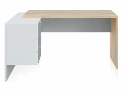 Mesa de escritorio Work Blanco Artik (Blanco Mate) - Roble Canadian^duehome Hot