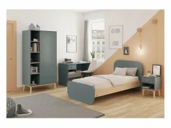 Mesa de estudio modelo Dylan acabado kaki/cera blanca, 110cm(ancho) 75cm(altura) 55c^ Online