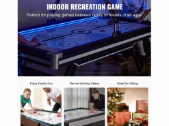 Mesa de Hockey de Aire, SucceBuy Mesa de Hockey de Aire con Marcador LED y Accesorios Incluidos^ Hot