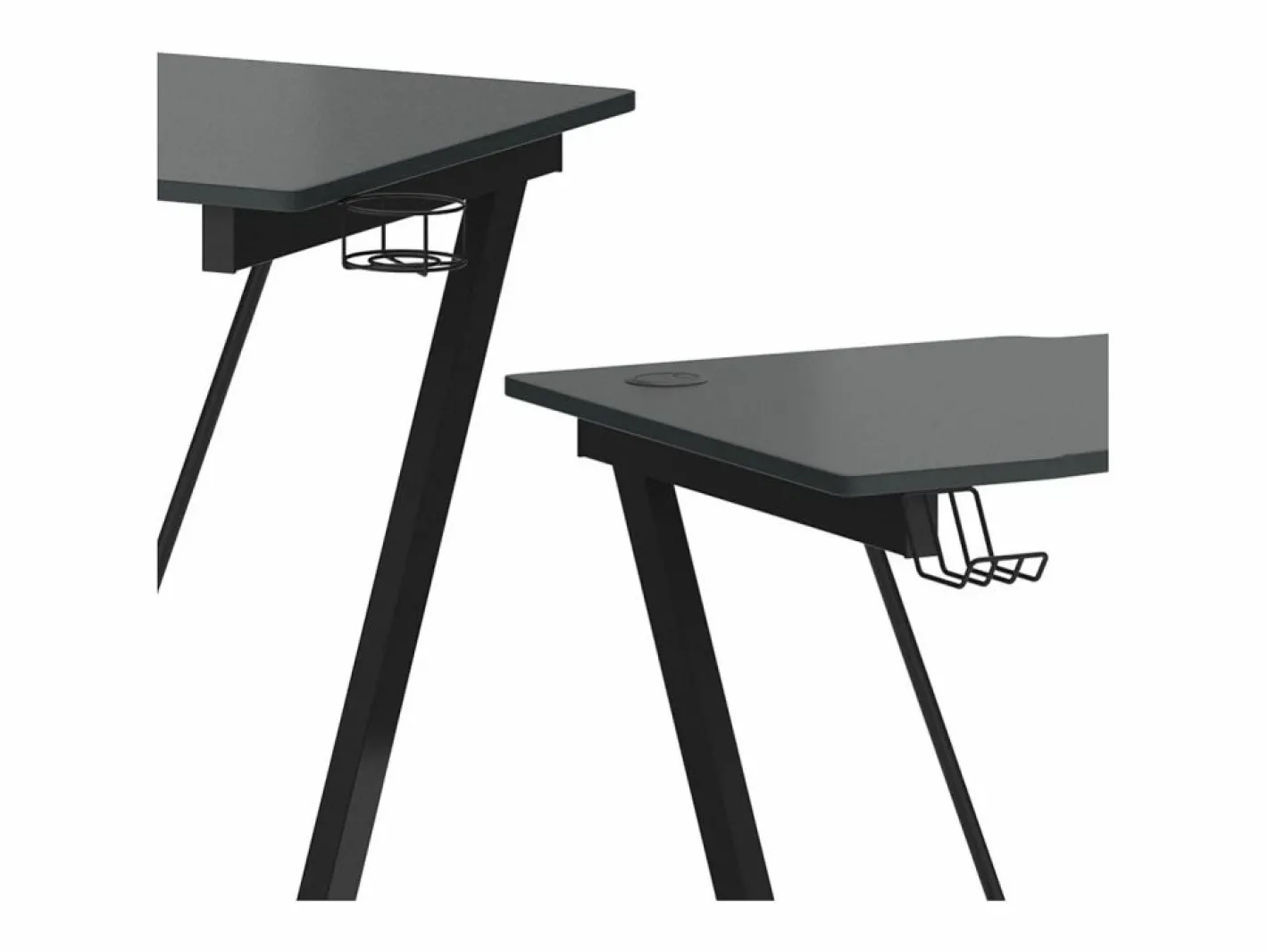 Mesa de juego antracita 120x60x75 hudson^Vicco Outlet