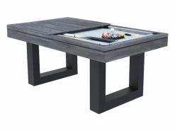 Mesa de juegos multijugador 3 en 1 billar y ping pong de madera DENVER^Concept-Usine