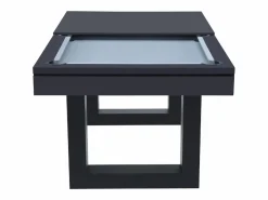 Concept-Usine Mesa de juegos multijugador 3 en 1 billar y ping-pong de madera negra DENVER Negro New