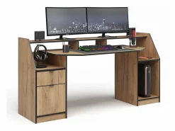 Vicco Mesa de juegos roble dorado 179.8x65.5x90.6 joel Color natural oscuro Sale