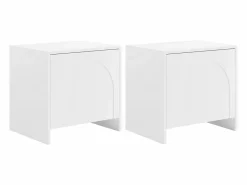 Mesa de noche lote de 2 con 1 puerta - NALYRA de^Maison Céphy Online
