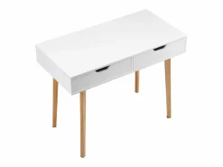 Escritorio Tradicional|Mesa de Oficina Pequeña SucceBuy Escritorio Pequeño para Ordenador con Cajones para Dormitorio, y Madera