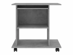 Clicnbuy Mesa De Ordenador|Mesa de ordenador madera contrachapada hormigón 80x50x75cm