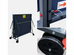 Mesa de ping pong plegable para interior con 4 raquetas y 6 pelotas,^Sweeek New