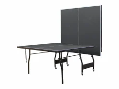 Vente-unique Mesa de ping-pong plegable con ruedas para interior gris, L274 x P152.5 x Alt. 76 cm, GARRY Gris antracita Online