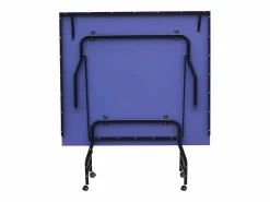 Vente-unique Mesa de ping-pong plegable con ruedas para interior, Ancho 274 x Prof. 152.5 x Alt. 76 cm, GARRY Azul Best