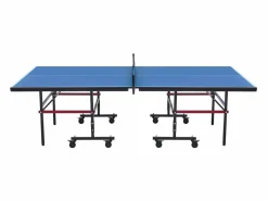 Mesa de Ping-Pong SucceBuy, Tenis de Mesa Profesional, MDF de Interior, Plegable con Red de Ajuste Rápido, Ruedas Bloqueables Azul New