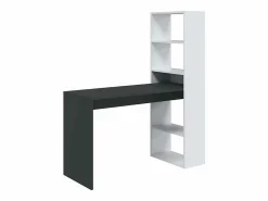 AZURA HOME DESIGN Mesa escritorio con estantería Duplo Negro / Blanco Discount