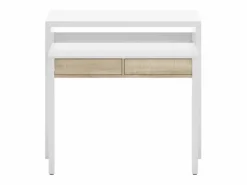 Mesa escritorio extensible con 2 cajones - L100 cm - Consola^Loungitude Hot