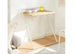 Sobuy Mesa Escritorio Plegable Mesa Ordenador, Compacto sin ensamblaje Escritorio para Computadora Mesa de Estudio FWT88-WN ES Blanco New