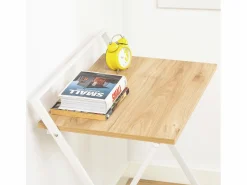 Sobuy Mesa Escritorio Plegable Mesa Ordenador, Compacto sin ensamblaje Escritorio para Computadora Mesa de Estudio FWT88-WN ES Blanco New