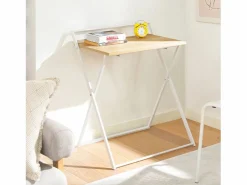 Sobuy Mesa Escritorio Plegable Mesa Ordenador, Compacto sin ensamblaje Escritorio para Computadora Mesa de Estudio FWT88-WN ES Blanco New