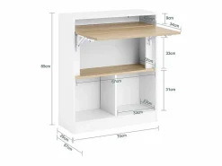 Mesa Escritorio Plegable Mesa Plegable FWT104-WN ES^Sobuy New