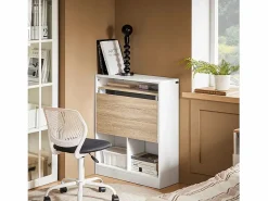 Mesa Escritorio Plegable Mesa Plegable FWT104-WN ES^Sobuy New