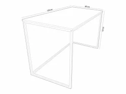 Basic Mesa estudio Mia roble Nordish/ 120x60 cm Adec Blanco Sale