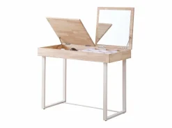 Mesa Estudio Tocador c/Espejo Merilyn Roble Nordish/ 100x50x76cm^ New