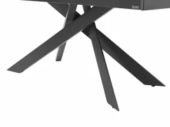 Mesa extensible de cerámica y metal - Mármol blanco y antracita - COREMA de MORABITO^Maison Céphy Online