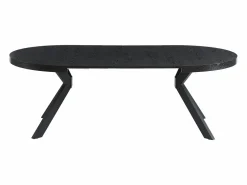 Vente-unique Mesa Extensible|Mesa De Comedor|Mesa extensible de comedor 4 a 8 comensales de MDF y acero - Color: - KOMONI