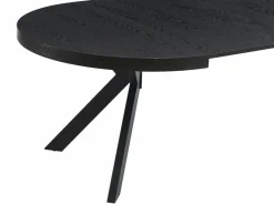 Vente-unique Mesa Extensible|Mesa De Comedor|Mesa extensible de comedor 4 a 8 comensales de MDF y acero - Color: - KOMONI