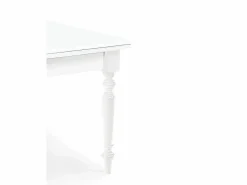 Mesa Extensible|Mesa extensible de madera blanca 160x85 - 240x85 cm - ARDENZA