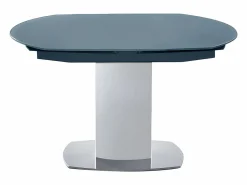 Mesa extensible TALICIA - Cristal templado y metal -^Vente-unique Best