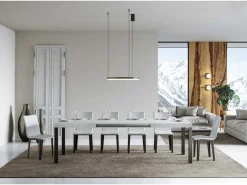 ITAMOBY Mesa Extensible|Mesa extensible 140/400x90 cm Everyday fresno patas antracita