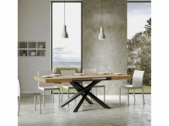 ITAMOBY Mesa extensible 130/234x90 cm Volantis roble natural patas antracita Color natural claro Online